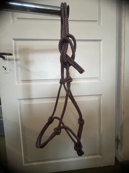 Knotenhalfter, WB, bordeaux-silber, Gaby Lais, Halters, Malsburg-Marzell