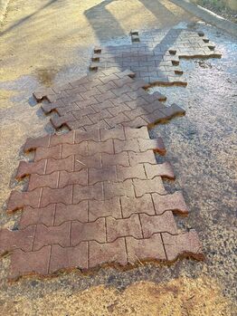 Krämer Paddockmatte Pflasterstein Optik rot, Krämer , Franzi, Stabilne maty, Korbach 