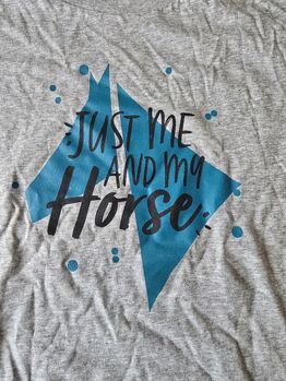 Reitshirt "Just me and my horse" Gr. M (38/40) neu, Pferdi, Koszulki i t-shirty, Ponitz