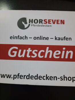 Gutschein für Pferdedecke, Horseven, J. Schmidt, Derki dla konia, Roth