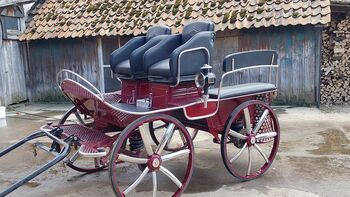 Kutsche,  Fahrschulwagen, Wagonette, Weiss, Kutschen, Bückeburg 