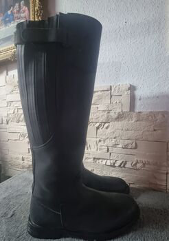 Damen Reitstiefel Schwarz, Eule, Riding Boots, Eberschwang