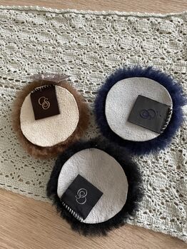 Lammfell patches für mexikanische Trense