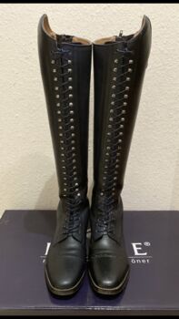 Lederreitstiefel Dunkelblau, Busse Reitstiefel , Caro, Riding Boots, Kempten 