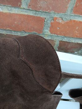 Lederchaps, groß Continental  Chaps. Leder, Brsun