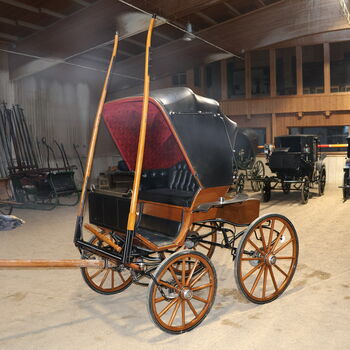 Leitert Doktorwagen Kutsche Scheibenbremsen Leder Holz Leitert Doktorwagen