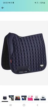 Lemieux Schabracke Satin memory navy dressur, Lemieux , Barbara , Czapraki, Bogen