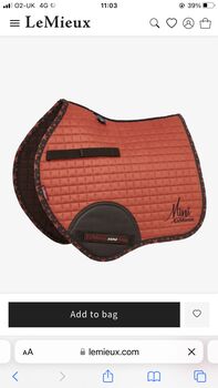 Lemiux mini sienna saddlepad and boots