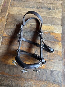 Leder Kappzaum Gr. Mini Shetty dunkelbraun