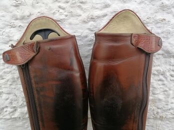 Leder-Reitstiefel, Dressurstiefel, Gr. 38 Bavaria 