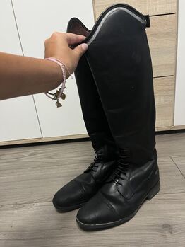Leder Reitstiefel mit Glitzer Rand, HKM, Anna, Riding Boots, Tönisvorst