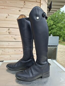 Lederreitstiefel mit RV Gr. 40 Loesdau Porto