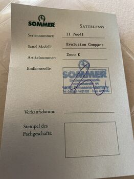 Sommer Wanderreitsattel Evolution, Sommer Evolution Compakt, Simone, Siodła rajdowe, Münchweiler