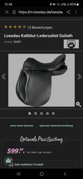 Loesdau Kaltblut - Ledersattel Goliath, Loesdau, Dana, Endurance Saddle, Pr. Oldendorf 