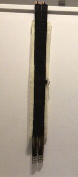 Sattelgurt Loesdau schwarz mit Fell 110cm, Loesdau , Harper McLean , Girths & Cinches, Nieder-Olm