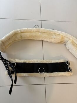 Longiergurt mit Lammfell Loesdau Longiergurt für Großpferde 