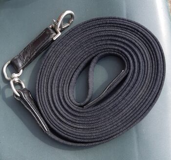 Longe mit Drehwirbel, schwarz, ca. 8m
