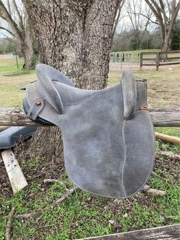 Ludomar suede Baroque Spanish Saddle, Ludomar, Michelle, Siodło barokowe, Fort Valley