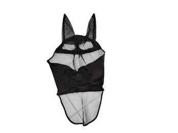 Pferde Fliegenmaske mit Ohren und Nüsternschutz, Gr. XL, elastische Pferdemasken