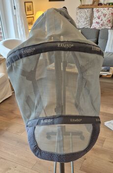 Rambo Fliegenmaske Größe Full (WB), silber/blau, Horseware Ireland Rambo, Anne, Ochrona koni przed owadami , Dorsten