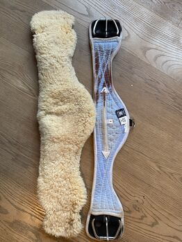 Mattes Mondgurt western 75 cm  mit Lammfell, Mattes Platinum, Dagmar, Sattelgurte, Backnang