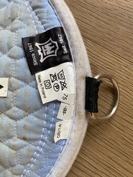 Mattes Mondgurt western 75 cm  mit Lammfell Mattes Platinum