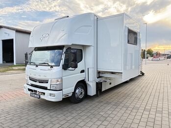 Mercedes-Benz Pferdetransporter Fuso Automatik 7,5t PV Anlage autark Pop-out Horsetruck Wohnmobil, Dickenherr Dickenherr, Gerhard Strobel (Dickenherr Trucks und Trailers), Pferdeanhänger, Baden-Württemberg - Unterschneidheim