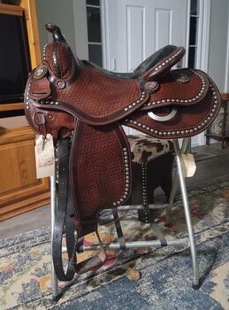 Mike Weber reining saddle, Mike Weber Mike Weber maker, Tack Hoarder OTD, Western Saddle, Georgetown