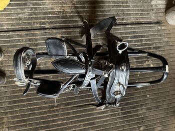 Neuwertiges Mini Shetty Zweispänner Geschirr