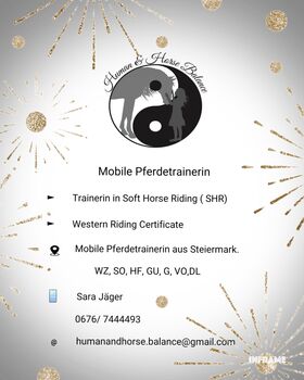 Mobile Pferdetrainerin, Sara Jäger , Riding Lessons, Gleisdorf 