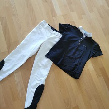 Ms equestrian Reithose & Bluse Set, Animo spooks , Kim Krust, Shirts & Tops, Sinzheim