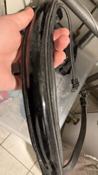 Nasenriemen WB Riderdeal  mit schwarzem Glitzer und Lack