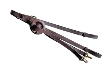 Neu! Ausbindezügel, Leder, braun, Ausbinder, Pferd, Hilfszügel, Andrea Schürmann, Hilfszügel, Lichtenau