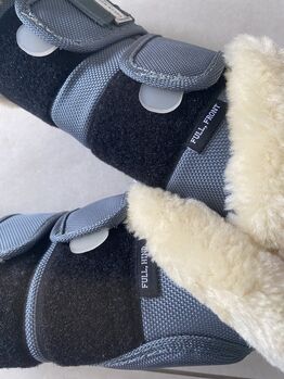 NEU Felix Bühler Gamaschen Dressur Gamaschen Wb Full grün grau Lammfell