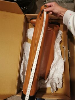 NEU! * HKM Lederreitstiefel * Cognac * Gr. 39 H47 W37.5 HKM