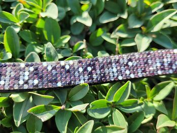 Neuer Claridgehouse Stirnriemen Full Glitzer rosa beere Claridgehouse