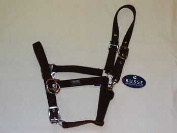 Neues Busse Halfter Riding/Trainingshalfter VB Braun Reithalfter mit Zügel NEU Busse