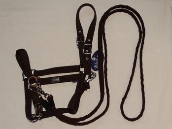Neues Halfter Riding mit Zügel / Trainingshalfter VB Dunkelbraun Busse Reithalfter NEU Busse Riding