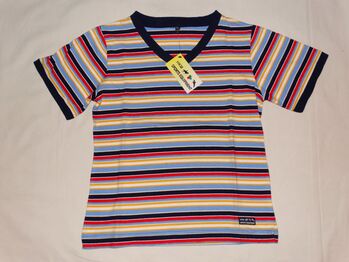 Neues HKM Streifen T-Shirt Kinder XL (ca. 170-176, Erwachsene S) rot gelb blau gestreift NEU HKM