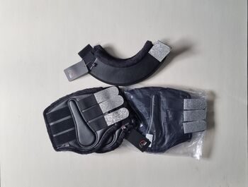 Neues Set HKM Glitzer Gamaschen + Hufglocken f. vorne&hinten, HKM Sparkle, Sassi117, Gamaschen, Würzburg 