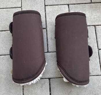 NEU Kentucky Fellgamaschen Solimbra braun WB vorne Kentucky Solimbra