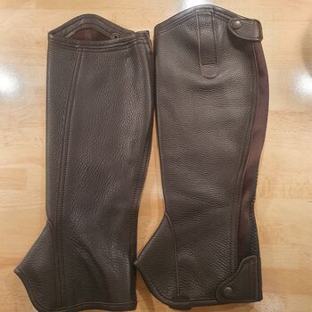 Neu! Lederchap XS, Reiter, elegant, modern, super weich, braun, von Gera, Gera, Andrea Schürmann, Half Chaps, Lichtenau