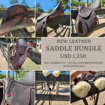 New Leather Saddle Bundle - Open to offers, Saint Spirit Berlin, Florencia, Jumping Saddle, Houston
