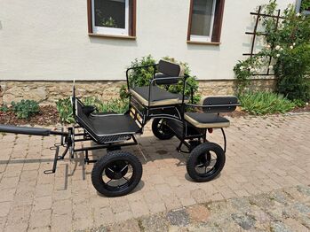 Neue Minishettykutsche mit Scheibenbremsen 90 kg leicht ! Trainingswagen