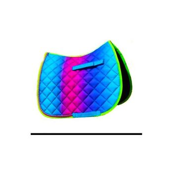 NEW Sheldon Rainbow Saddle Pad Full Size, Sheldon Rainbow Pad, Samantha Guilfoyle, Other Pads, Crymych