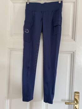 Reitleggings/Reithose blau Vollgrip mit Handytaschen, RidersChoice, Laura, Bryczesy, Friedrichsdorf