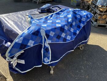 Neu Komplett Set blau/ kariert, UGS Größe Cob, Sonja, Horse Blankets, Sheets & Coolers, Grebenhain