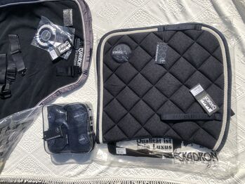 NEU Eskadron Set Schabracke DL Abschwitzdecke XL 155cm darknavy Platinum 2017 WB dunkelblau Eskadron