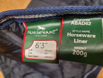 NEU Horseware Liner 200g 140cm navy