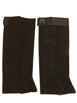 Neu! Reiter, Chaps, XS, schwarz, seitlicher Reißverschluss, Velourleder, sehr weich und bequem, Gera, Andrea Schürmann, Half Chaps, Lichtenau